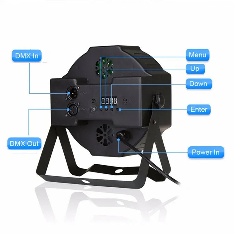 36W 36 LEDs DMX512 RGB LED PARライト リモコン付き、ストロボ＋サウンドコントロール＋自走式、AC 100-240V、リモコン付きRGB