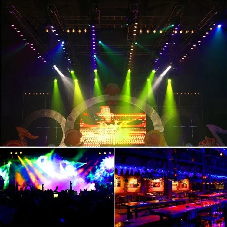 36W 36 LEDs DMX512 RGB LED PARライト リモコン付き、ストロボ＋サウンドコントロール＋自走式、AC 100-240V、リモコン付きRGB
