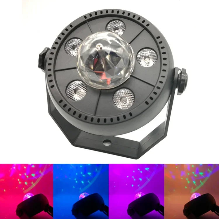 11W 5 LEDs カラフル回転マジックボールLED PARライト
