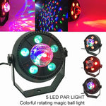 11W 5 LEDs カラフル回転マジックボールLED PARライト