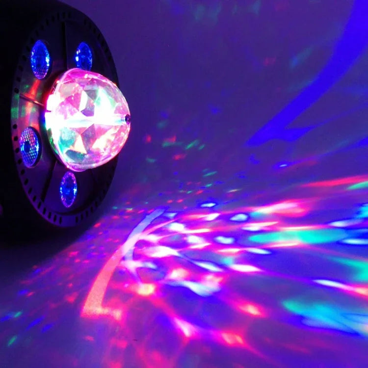 11W 5 LEDs カラフル回転マジックボールLED PARライト