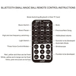 Bluetooth クリスタルマジックボールステージライト リモコン付き、USプラグ（ホワイト）、PRC0573BEU、PRC0573BUS、PRC0573WEU、PRC0573WUS