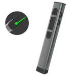 Doosl Dsit038 2.4GHz ワイヤレスプレゼンター パワーポイントクリッカーリモコン グリーンレーザーポインター コントロール距離: 100m, グリーンレーザー