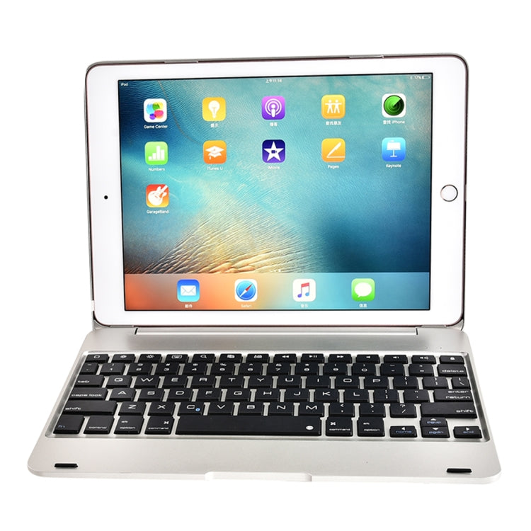 F19B iPad 9.7（2017/2018）＆ iPad Air & Air 2 & iPad Pro 9.7 & 新iPad 9.7インチ（2017）用 超薄型 ABS 横開きタブレットケース + Bluetoothキーボード
