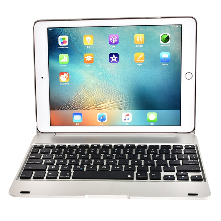 F19B iPad 9.7（2017/2018）＆ iPad Air & Air 2 & iPad Pro 9.7 & 新iPad 9.7インチ（2017）用 超薄型 ABS 横開きタブレットケース + Bluetoothキーボード