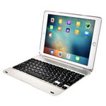 F19B iPad 9.7（2017/2018）＆ iPad Air & Air 2 & iPad Pro 9.7 & 新iPad 9.7インチ（2017）用 超薄型 ABS 横開きタブレットケース + Bluetoothキーボード