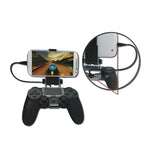 DOBE TP4-016 スマートフォン OTG クランプホルダー for Sony PS4 ゲームコントローラー、最大6インチのスマホ対応、TP4-016
