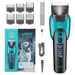 VGR V-208 プロフェッショナルペットバーバー電動ヘアクリッパー、V-208（ブルー）、V-208（レッド）