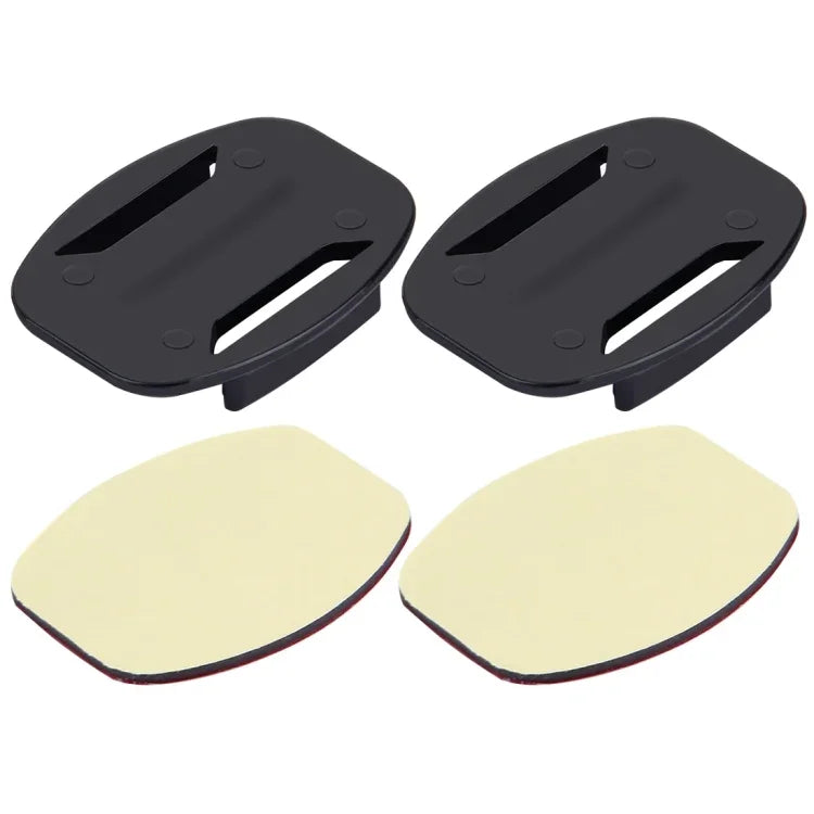 PULUZ フラットサーフェスマウント2個＋粘着マウントステッカー2枚 PULUZアクションスポーツカメラ用 Jawsフレックスクランプマウント GoPro、Insta360、DJIおよびその他のアクションカメラ用 ステッカーセットB