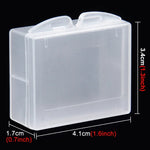 PULUZ ハードプラスチック透明バッテリー収納ボックス（GoPro HERO4バッテリー用）、AHDBT-301/201、AHDBT-401