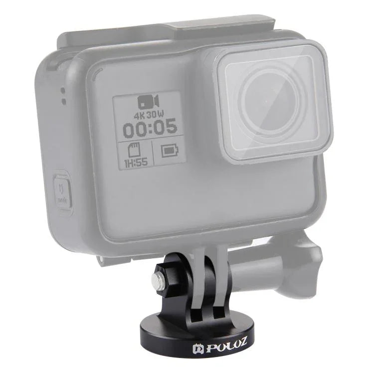 PULUZ 1/4インチネジ穴三脚マウント CNCアダプター GoPro、Insta360、DJI他アクションカメラ用、1/4インチネジ穴（ブラック）、1/4インチネジ穴（金）、1/4インチネジ穴（ブルー）、1/4インチネジ穴（レッド）
