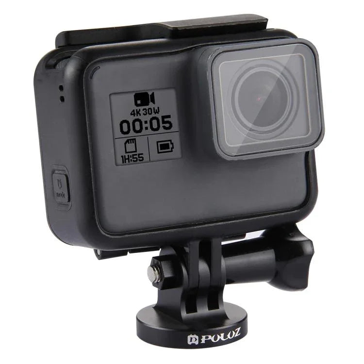 PULUZ 1/4インチネジ穴三脚マウント CNCアダプター GoPro、Insta360、DJI他アクションカメラ用、1/4インチネジ穴（ブラック）、1/4インチネジ穴（金）、1/4インチネジ穴（ブルー）、1/4インチネジ穴（レッド）