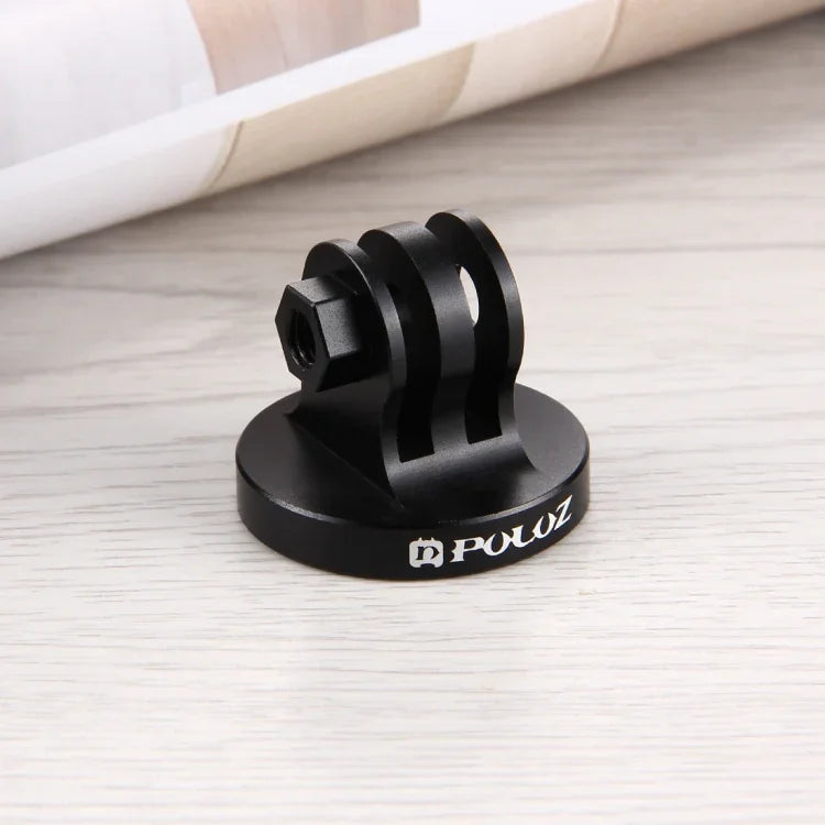 PULUZ 1/4インチネジ穴三脚マウント CNCアダプター GoPro、Insta360、DJI他アクションカメラ用、1/4インチネジ穴（ブラック）、1/4インチネジ穴（金）、1/4インチネジ穴（ブルー）、1/4インチネジ穴（レッド）