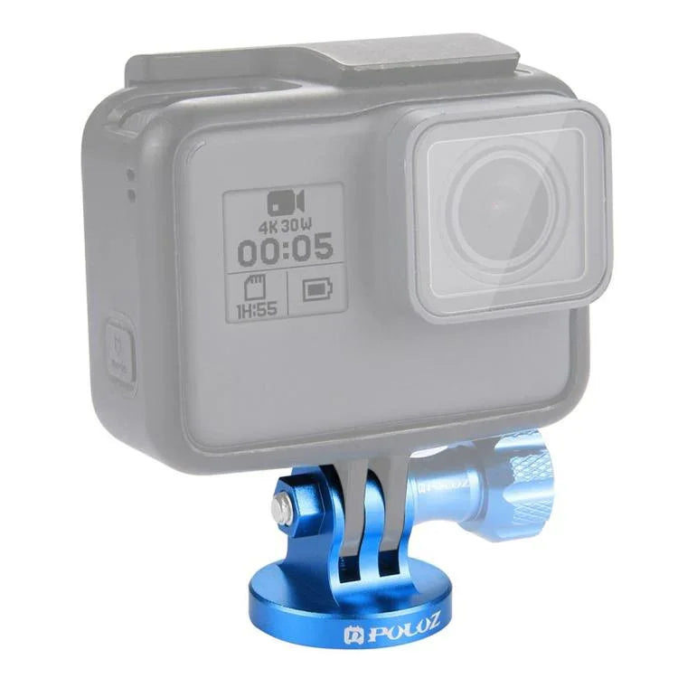 PULUZ 1/4インチネジ穴三脚マウント CNCアダプター GoPro、Insta360、DJI他アクションカメラ用、1/4インチネジ穴（ブラック）、1/4インチネジ穴（金）、1/4インチネジ穴（ブルー）、1/4インチネジ穴（レッド）