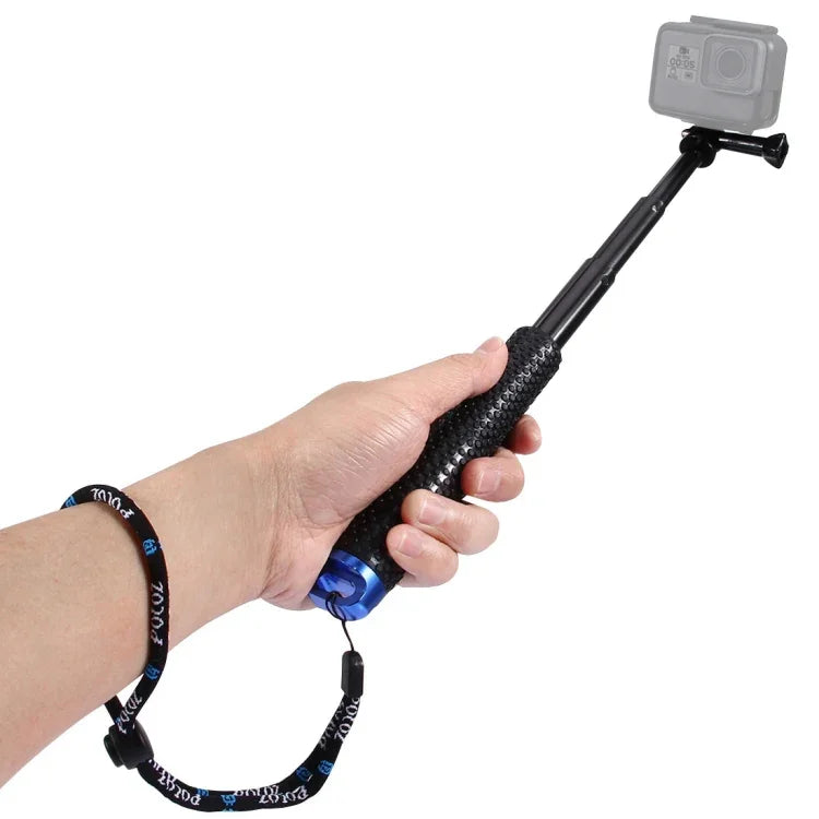 PULUZ ハンドヘルド伸縮ポール モノポッド GoPro、Insta360、DJI 他アクションカメラ対応 長さ: 19-49cm