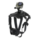 PULUZ ハウンドドッグ フェッチ ハーネス 調節可能チェストストラップマウント GoPro、Insta360、DJI 他アクションカメラ対応 犬用チェストストラップ
