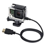 PULUZ ビデオ 19ピン HDMI to マイクロHDMIケーブル GoPro Hero11 Black / HERO10 Black / HERO9 Black /8 Black /7 /6 /5 /4 /3+ /3、Sony、LG、Panasonic、Canon、Nikon、スマートフォン、カメラ対応 長さ: 1.5m GoPro用 HDMIケーブル