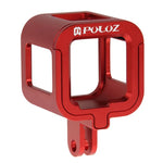 PULUZ ハウジングシェル CNCアルミ合金 保護ケージ 保険フレーム付き GoPro HERO5 Session /HERO4 Session /HERO Session対応 HERO4 Session用フレーム付き HERO5 Session用フレーム付き HERO5 Session用