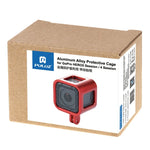 PULUZ ハウジングシェル CNCアルミ合金 保護ケージ 保険フレーム付き GoPro HERO5 Session /HERO4 Session /HERO Session対応 HERO4 Session用フレーム付き HERO5 Session用フレーム付き HERO5 Session用