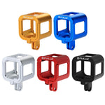 PULUZ ハウジングシェル CNCアルミ合金 保護ケージ 保険フレーム付き GoPro HERO5 Session /HERO4 Session /HERO Session対応 HERO4 Session用フレーム付き HERO5 Session用フレーム付き HERO5 Session用