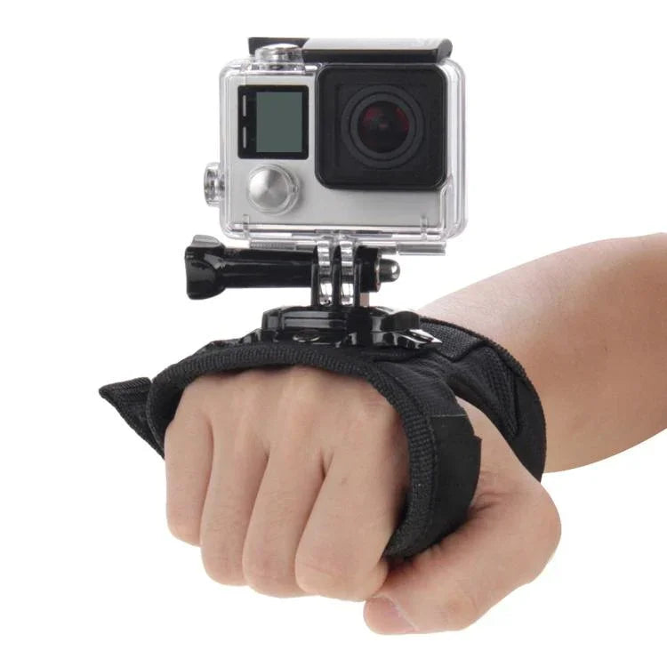 PULUZ 360度回転 グローブスタイル パームストラップマウントバンド GoPro、Insta360、DJIおよびその他のアクションカメラ対応, グローブパームストラップ