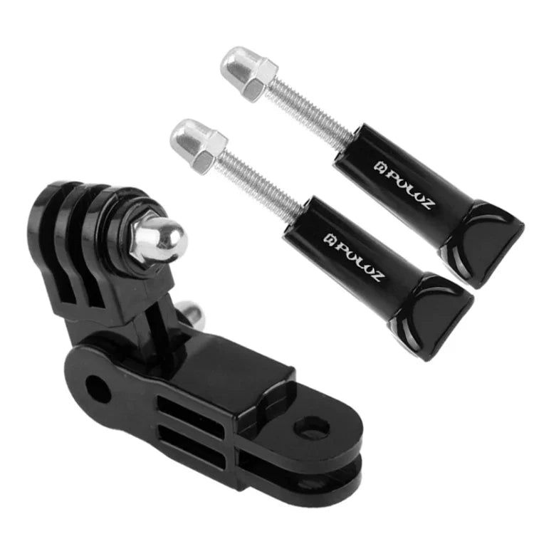 PULUZ 調節可能な3方向ピボットアーム 2本の長ネジ付き PULUZ アクションスポーツカメラ用ジョーズフレックスクランプマウント GoPro、Insta360、DJIおよびその他のアクションカメラ対応, 3方向ピボットアーム + 2本の長ネジ