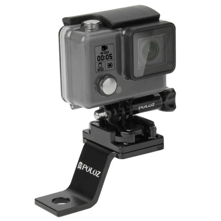 PULUZ 固定金属製バイクホルダーマウント GoPro、Insta360、DJIおよびその他のアクションカメラ対応, 固定マウント1(ブラック), 固定マウント1(シルバー), 固定マウント1(レッド), 固定マウント1(ブルー), 固定マウント1(ゴールド)