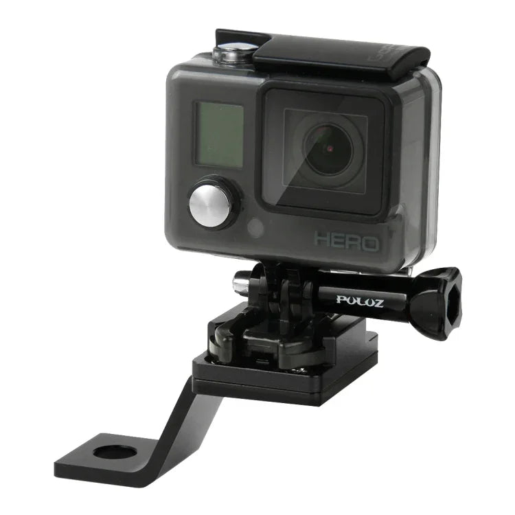 PULUZ 固定金属製バイクホルダーマウント GoPro、Insta360、DJIおよびその他のアクションカメラ対応, 固定マウント1(ブラック), 固定マウント1(シルバー), 固定マウント1(レッド), 固定マウント1(ブルー), 固定マウント1(ゴールド)