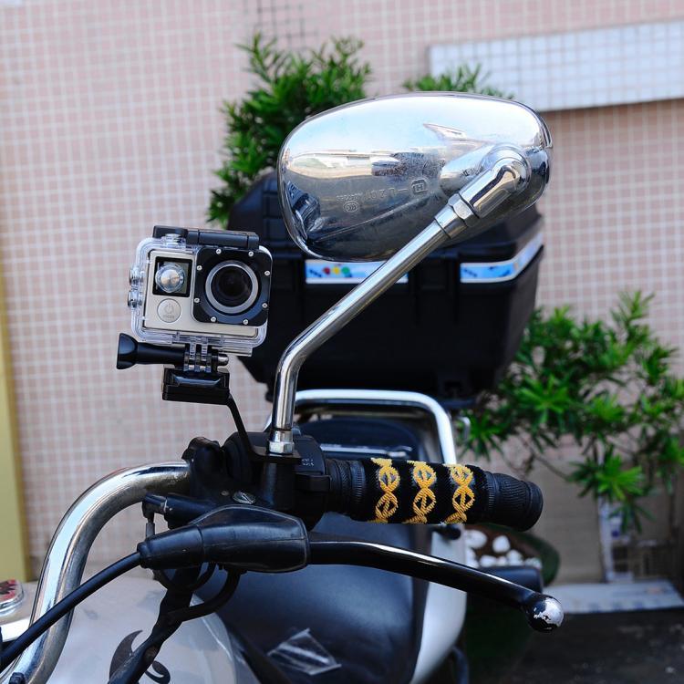 PULUZ 固定金属製バイクホルダーマウント GoPro、Insta360、DJIおよびその他のアクションカメラ対応, 固定マウント1(ブラック), 固定マウント1(シルバー), 固定マウント1(レッド), 固定マウント1(ブルー), 固定マウント1(ゴールド)