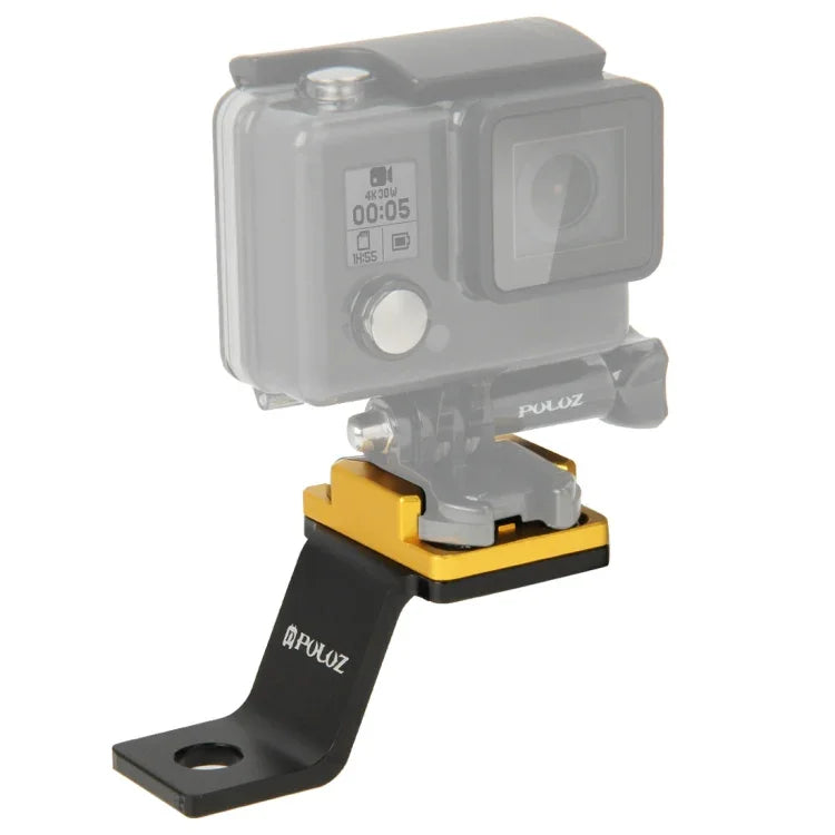 PULUZ 固定金属製バイクホルダーマウント GoPro、Insta360、DJIおよびその他のアクションカメラ対応, 固定マウント1(ブラック), 固定マウント1(シルバー), 固定マウント1(レッド), 固定マウント1(ブルー), 固定マウント1(ゴールド)