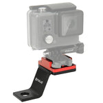 PULUZ 固定金属製バイクホルダーマウント GoPro、Insta360、DJIおよびその他のアクションカメラ対応, 固定マウント1(ブラック), 固定マウント1(シルバー), 固定マウント1(レッド), 固定マウント1(ブルー), 固定マウント1(ゴールド)