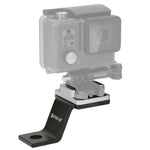PULUZ 固定金属製バイクホルダーマウント GoPro、Insta360、DJIおよびその他のアクションカメラ対応, 固定マウント1(ブラック), 固定マウント1(シルバー), 固定マウント1(レッド), 固定マウント1(ブルー), 固定マウント1(ゴールド)