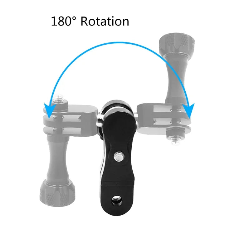 PULUZ CNCアルミボールジョイントマウント 2本の長ネジ付き GoPro、Insta360、DJIおよびその他のアクションカメラ対応, CN在庫