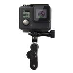PULUZ CNCアルミボールジョイントマウント 2本の長ネジ付き GoPro、Insta360、DJIおよびその他のアクションカメラ対応, CN在庫