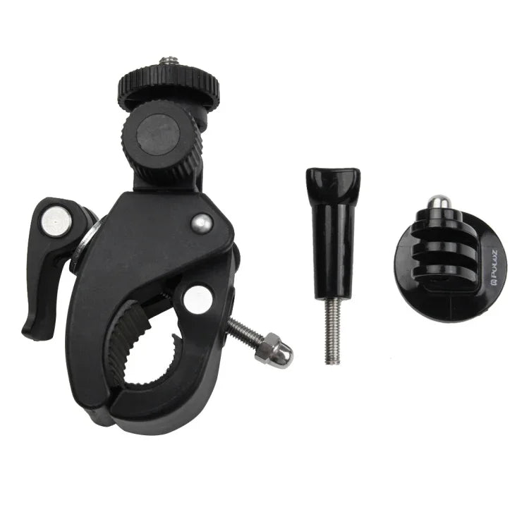 PULUZ バイク・自転車用ハンドルバー ホルダー 三脚マウント＆ネジ付き GoPro、Insta360、DJIおよびその他のアクションカメラ対応, 延長マウント