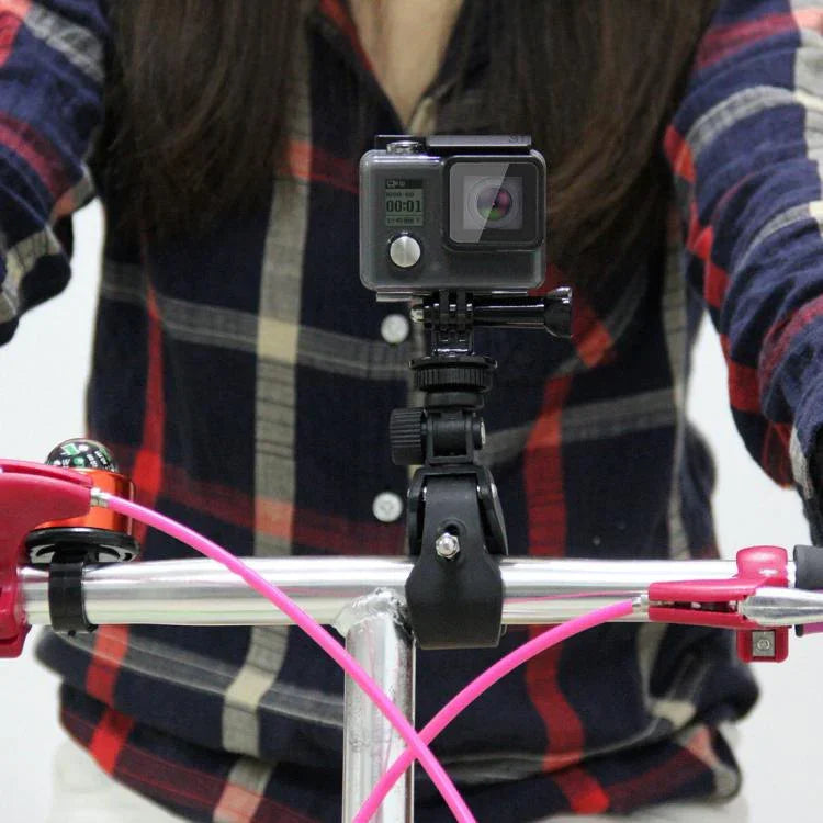 PULUZ バイク・自転車用ハンドルバー ホルダー 三脚マウント＆ネジ付き GoPro、Insta360、DJIおよびその他のアクションカメラ対応, 延長マウント