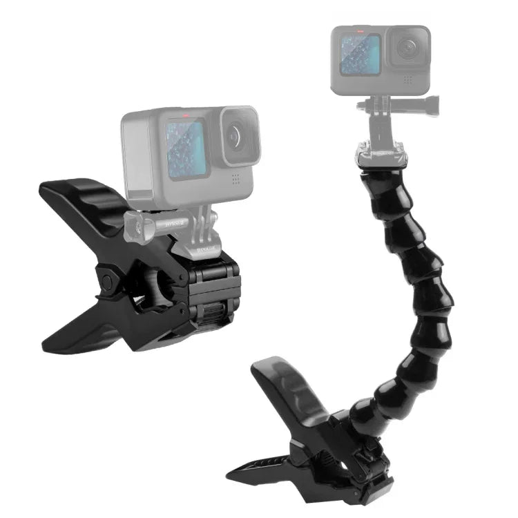 PULUZ アクションスポーツカメラ用 ジョーズフレックスクランプマウント GoPro、Insta360、DJIおよびその他アクションカメラ用、ジョーズマウント