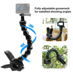 PULUZ アクションスポーツカメラ用 ジョーズフレックスクランプマウント GoPro、Insta360、DJIおよびその他アクションカメラ用、ジョーズマウント