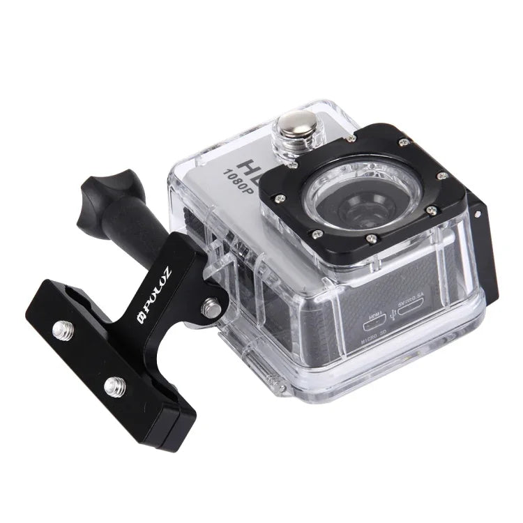 PULUZ アルミ合金バイクシートクッションマウント GoPro、Insta360、DJIおよびその他のアクションカメラ用 シートマウント