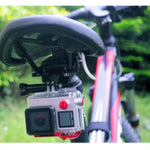 PULUZ アルミ合金バイクシートクッションマウント GoPro、Insta360、DJIおよびその他のアクションカメラ用 シートマウント