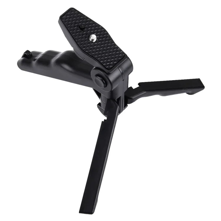 PULUZ グリップ折りたたみ三脚マウント アダプター＆ネジ付き GoPro、Insta360、DJIおよびその他のアクションカメラ用 最大荷重: 2kg