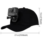 PULUZ ベースボールキャップ Jフックバックルマウント＆ネジ付き GoPro、DJI OSMO Actionおよびその他のアクションカメラ用 ベースボールキャップ ブラック、レッド、ダークブルー