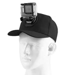 PULUZ ベースボールキャップ Jフックバックルマウント＆ネジ付き GoPro、DJI OSMO Actionおよびその他のアクションカメラ用 ベースボールキャップ ブラック、レッド、ダークブルー