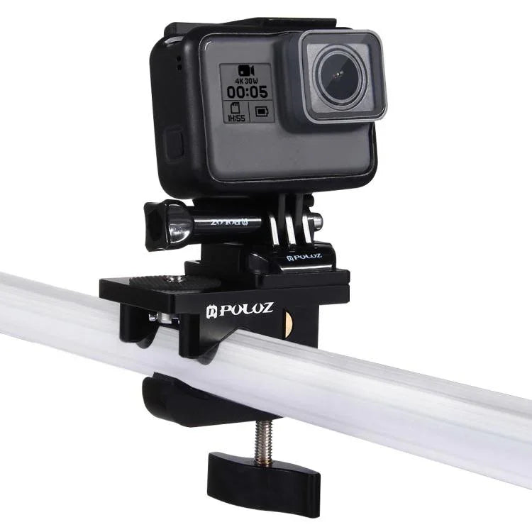 PULUZ アルミ合金マウント ユニバーサル固定クランプ GoPro、Insta360、DJIおよびその他のアクションカメラ用 固定クランプマウント