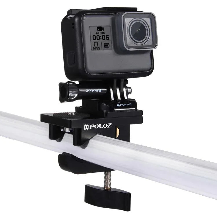 PULUZ アルミ合金マウント ユニバーサル固定クランプ GoPro、Insta360、DJIおよびその他のアクションカメラ用 固定クランプマウント