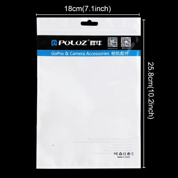 10枚セット PULUZ 25.8cm x 18cm ハングホール付き クリアフロント ホワイトパール ジュエリー ジップロック包装袋（サイズ：L）、サイズ：L