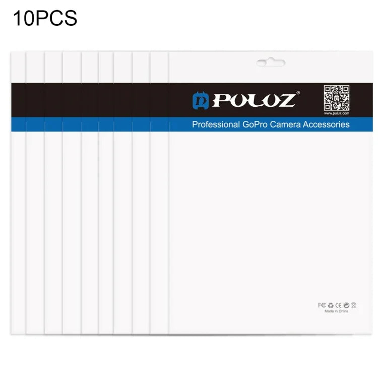 10枚セット PULUZ 33cm x 23.5cm ハングホール付き クリアフロント ホワイトパール ジュエリー ジップロック包装袋（サイズ：XL）、サイズ：XL