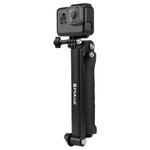 PULUZ 3ウェイグリップ 折りたたみ式三脚 セルフィースティック 延長モノポッド GoPro、Insta360 ONE R、DJI Osmo Actionおよびその他のアクションカメラ用、長さ：20-58cm、長さ：20-58cm