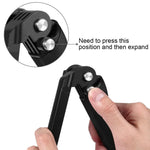 PULUZ 3ウェイグリップ 折りたたみ式三脚 セルフィースティック 延長モノポッド GoPro、Insta360 ONE R、DJI Osmo Actionおよびその他のアクションカメラ用、長さ：20-58cm、長さ：20-58cm