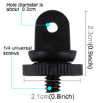 PULUZ ミニサイズ 1/4インチネジ 三脚マウントアダプター GoPro、Insta360、DJIおよびその他のアクションカメラ用、3.9mm径ネジ穴、2.2cm径、2.2cm三脚マウントアダプター